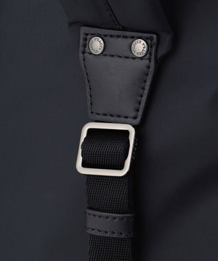 Y'SACCS 【ナイロンタフタ×リサイクルレザー】デイリーリュック ブラック