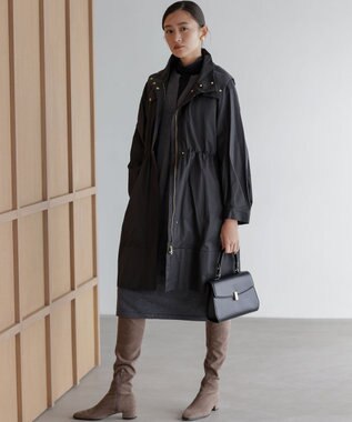 組曲 L キーネックニット ワンピース グレー系