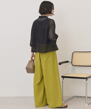 AMERICAN HOLIC 刺繍ショート半袖シャツ Black