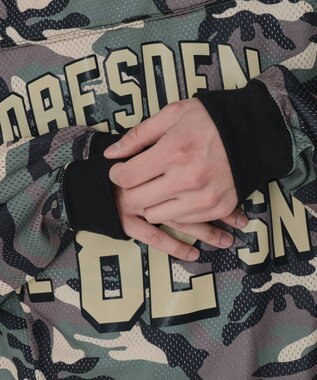 WEGO 【ユニセックス着用ITEM/MLサイズ展開】カモフラナンバリングホッケーT（LS） カーキ