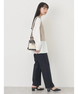 earth music&ecology ベストドッキングプルオーバー Beige