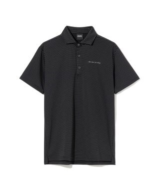 ZERO HALLIBURTON ボーダーポロシャツ ZHG-M6S5a 85189 ブラック