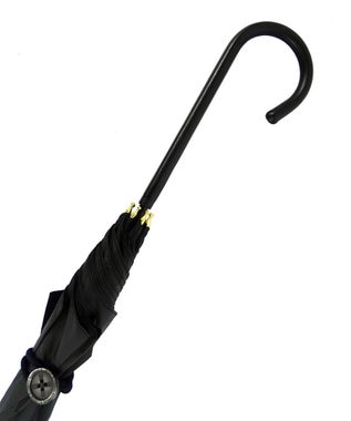 +RING 【プラスリング】【限定/日本製】【細身】レディース向け 長傘55cm BLK T1055 黒