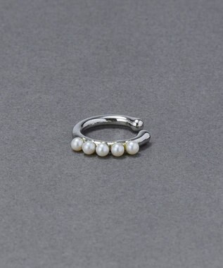 Phoebe 【金属アレルギー対応】パールフローイヤーカフ　シルバー/ニッケルフリー シルバー