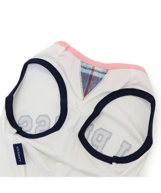 PET PARADISE J.PRESS クール 接触冷感 パンツつなぎ マドラスパンツ 小型犬 ホワイト