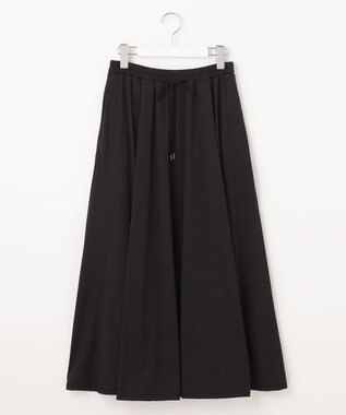 J.PRESS LADIES L 【洗える】ジャージー フレアー スカート ブラック系