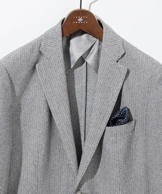 JOSEPH ABBOUD 【JAPANファブリック/清涼/軽量】和紙ラッセルジャージー ジャケット ライトグレー系
