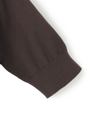 23区 【洗える】Brocheチェック レース付け襟 ニット ダークブラウン系