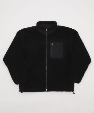 WEGO 【2025年秋冬新作アイテム/ユニセックス着用ITEM/SMLサイズ展開】ボアブルゾン ブラック