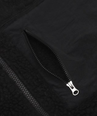 WEGO 【2025年秋冬新作アイテム/ユニセックス着用ITEM/SMLサイズ展開】ボアブルゾン ブラック