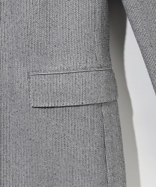 JOSEPH ABBOUD 【JAPANファブリック/清涼/軽量】和紙ラッセルジャージー ジャケット ライトグレー系