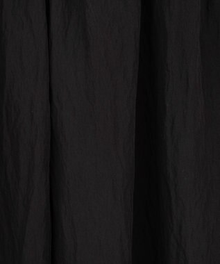 Green Parks 微光沢サテンバルーンスカート Black