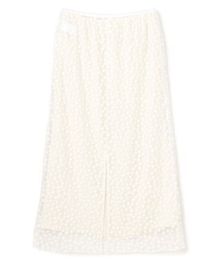 UNFILO L エンブロイダリー レーススカート エクリュ