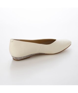 MODE ET JACOMO <MODE ET JACOMO>スクエアトゥフラットパンプス アイボリー