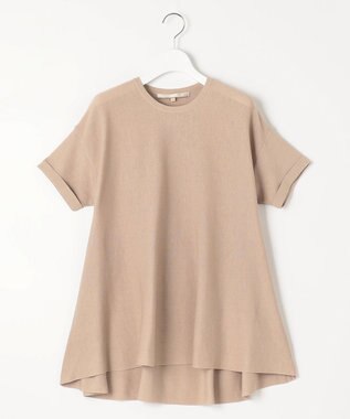 自由区 【WEB限定・洗える・XSサイズあり】ハイツイストコットンアセテートテントライン ニット ベージュ系