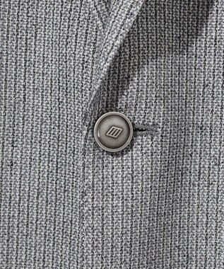 JOSEPH ABBOUD 【JAPANファブリック/清涼/軽量】和紙ラッセルジャージー ジャケット ライトグレー系