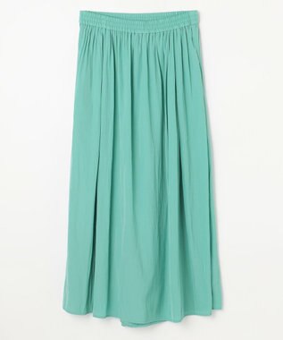 ANY 【ウエストゴム】ラップギャザースカーチョ グリーン