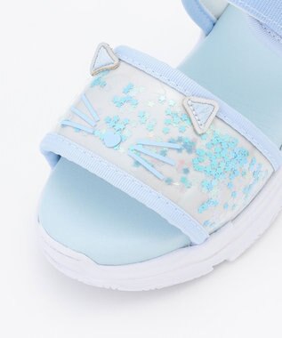 ANY KIDS シャラシャラ厚底ニャンダル サックスブルー