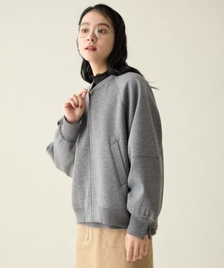 ANY サイドジップダンボールブルゾン グレー