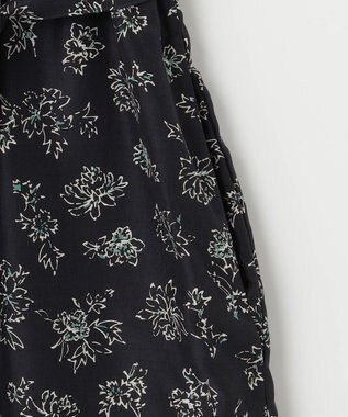 J.PRESS LADIES L 【WEB限定カラーあり・洗える】ラインフラワープリント ワンピース ネイビー系