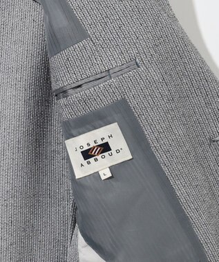 JOSEPH ABBOUD 【JAPANファブリック/清涼/軽量】和紙ラッセルジャージー ジャケット ライトグレー系