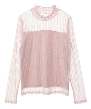 earth music&ecology レースドッキングプルオーバー