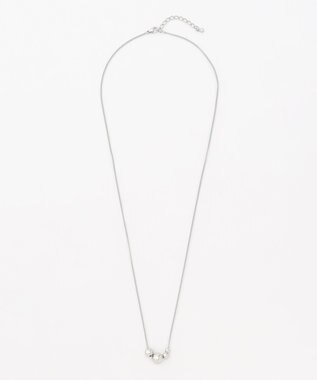 J.PRESS LADIES ボールトップ ネックレス シルバー系