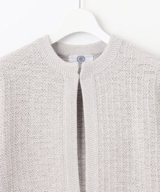 J.PRESS LADIES 【WEB限定カラーあり・洗える】TWEED ニット ジャケット ライトグレー系5
