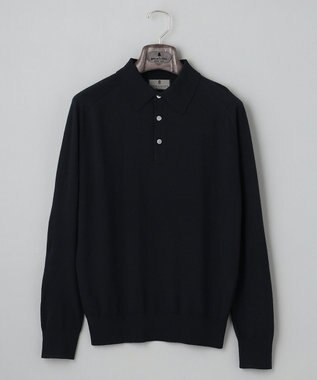GOTAIRIKU ハイゲージ＿ニットポロ ブラック系
