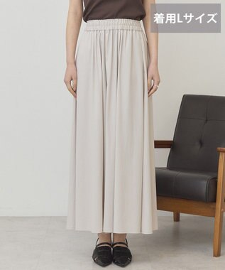 AMERICAN HOLIC 【選べる丈】ギャザースカーチョ【WEB限定カラー有り】 Light Beige