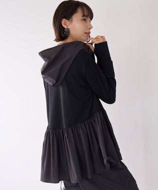 UNFILO ペプラムフーディラッシュガード[2024年版] ブラック