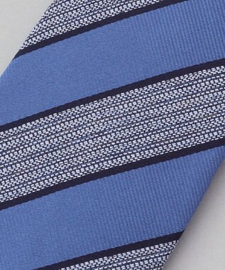 GOTAIRIKU 日本縫製/オリジナル柄【Fermo Fossati】ネクタイ_レジメンタル ブルー系1