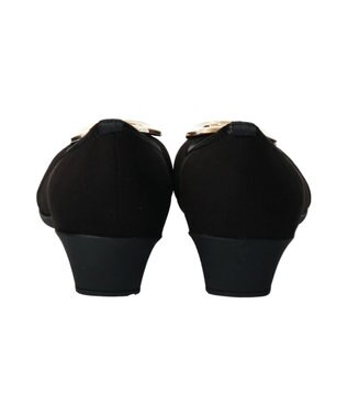 Bridget Birkin 【Bridget Birkin Walk】メタルバックルウォーキングパンプス ブラックスウェード