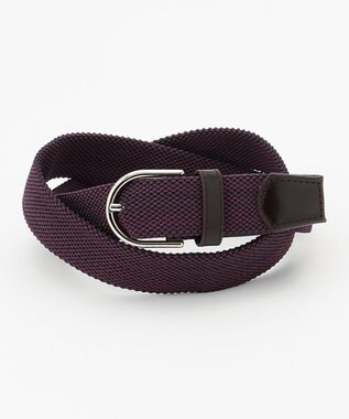 J.PRESS MEN ゴムメッシュベルト ワイン系