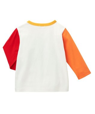 MIKI HOUSE HOT BISCUITS 【80-120cm】 カラフルロゴ 長袖Tシャツ マルチカラー