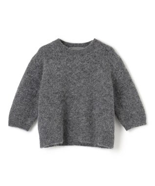 uncrave アルパカファーニット ショートトップス チャコール