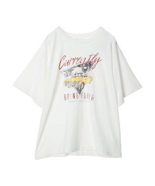 Green Parks ウ゛ィンテージカーロゴチュニック Off White