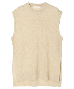 Green Parks ざっくりメッシュニットチュニック Beige