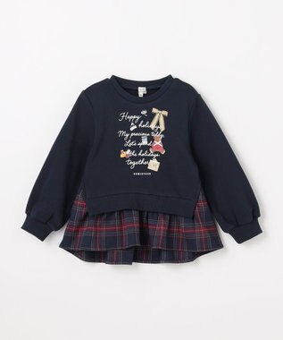 組曲 KIDS 【110-140㎝】 ホリデー トレーナー ネイビー