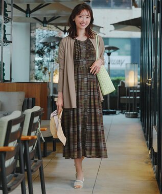 Tiaclasse L 【おのののかさん着用】冷凛(ひやりん)カノコカットソートッパーカーディガン ベージュ