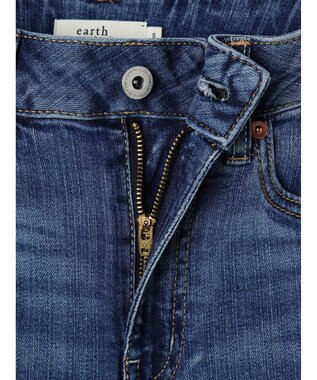 earth music&ecology セルフカットフレアデニムパンツ Medium Indigo