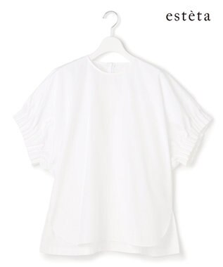  【エステータ】ブライトローン スリーブデザイン ブラウス