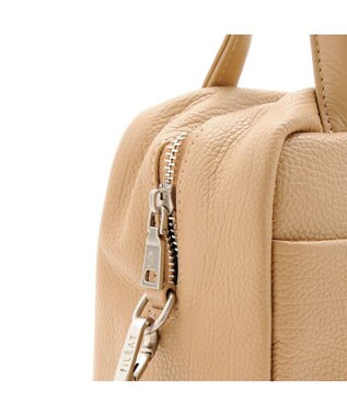 MioFIRANO ボックス本革ハンドバッグ 2WAY　fiLEAT フィリート BEIGE