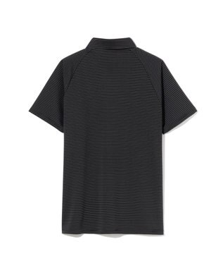 ZERO HALLIBURTON ボーダーポロシャツ ZHG-M6S5a 85189 ブラック