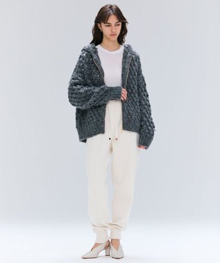 BEIGE， 【洗える】TAFT / コットンカシミヤトラウザーパンツ Bone