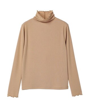 AMERICAN HOLIC 針抜きタートルプルオーバー Camel