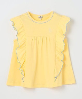 組曲 KIDS 【110-140㎝】フリフリフリル チュニック イエロー系