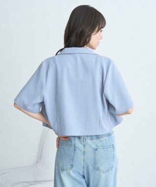 earth music&ecology ショートテーラードジャケット Sax