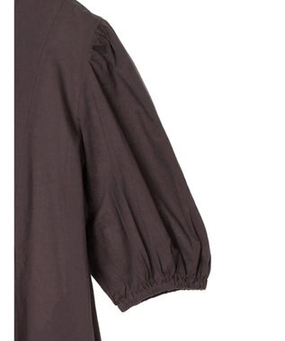 CRAFT STANDARD BOUTIQUE インド綿パフスリーブギャザーワンピース Purple