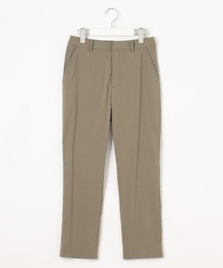J.PRESS LADIES 【洗える】セルロースリネンストレッチ テーパード パンツ カーキ系
